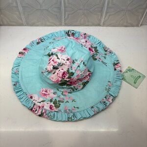 NWT Flofallzique Girl’s Floral Sun Hat M